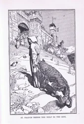 St Francis bringer ulven til byen, 1912
