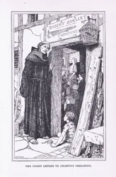 Præsten lytter til Colettes prædiken, 1912
