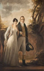 Hr og fru Campbell af Kailzie (mezzotint)