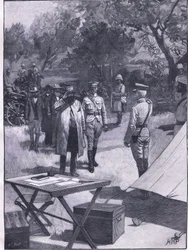 Cronjes overgivelse, illustration fra Cassells History of England, 1900-tallet