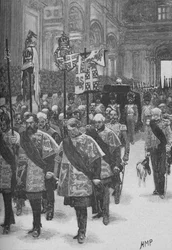 Begravelsen af Wellington, c1890