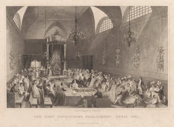 Kongen prorogerende parlament, april 1831