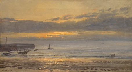 Før solopgang, Scarborough - lavvande, 1878