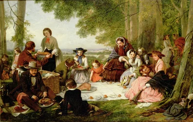 En picnic, 1857
