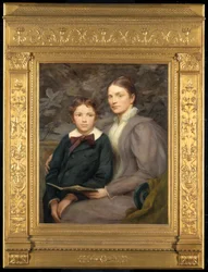Mrs. William T. Evans og hendes søn, 1895.