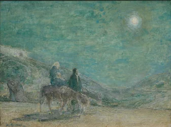 Flugten til Egypten, ca. 1916 (olie på træpanel)