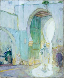Gateway, Tangier, ca. 1912 (olie på lærred)