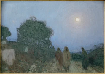 Kristus og hans disciple på vejen til Betania (maleri på lærred)