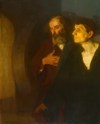 De to disciple ved graven, ca. 1906.