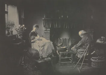 Daggry og solnedgang, 1885.