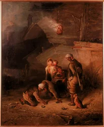 Pitmen Playing Quoits (olie på lærred)