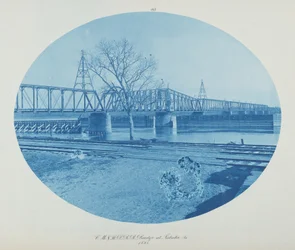 C.M. & St. Louis P. RR Bridge ved Sabula, Ia.