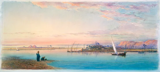 Nilen af Bulaq, Egypten, 1868