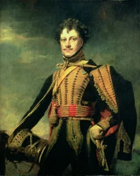Oberstløjtnant Sir John James Fraser i husaruniform