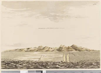 Side 16 Otaheite, når Point Venus bærer S.W. ved W. 5 miles væk, 1768-75 (wc)