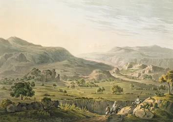 Atbara-passet i Abessinien, graveret af Daniel Havell (1785-1826), 1809