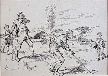 The Absent Minded Golfer, illustration fra 