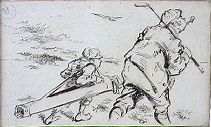 The Bumbling Golfer, illustration fra 