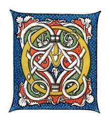 Forbogstav O, c1400-tallet, 1843.