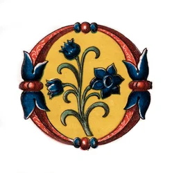 Forbogstav O, slutningen af det 15. århundrede, 1843.