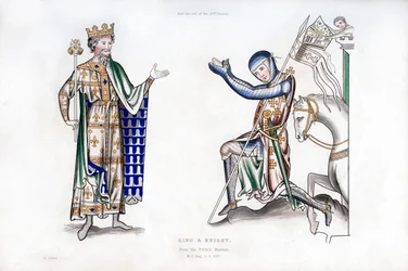 Konge og ridder, slutningen af det 12. århundrede, 1843.