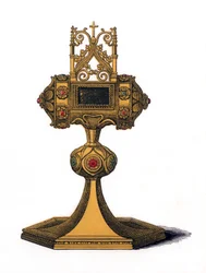 Relikvieskrin, 1400-tallet, 1843.