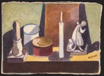 Cancel-oplyst kaminhylde, ca. 1930