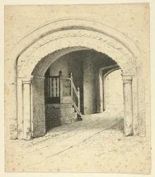 Buegang, der fører til Grammar School, Bristol