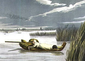 Sledging: Working up to a Wake, aquatinted af I. Clark, pub. af Thomas McLean