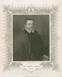 Portræt af Sir Thomas Bodley (1545-1613) (gravering)