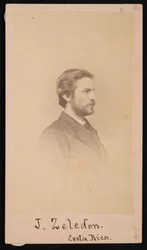 Portræt af Jose Castulo Zeledon 1846-1923, 1868.