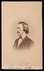 Portræt af Theodore Nicholas Gill 1837-1914, mellem 1865 og 1870.