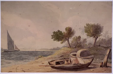 I nærheden af Battersea, London, 1818.