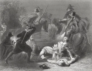 Mordet på Lord Kilwarden af Robert Emmets oprørere i Dublin, Irland, 1803, fra 