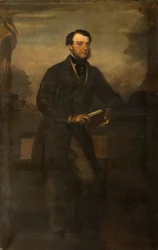 Portræt af Charles B Adderley 1st Lord Norton, 1865.
