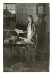 Thomas Jefferson, da han skrev uafhængighedserklæringen