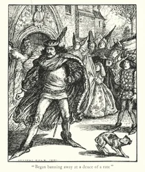 Ingoldsby Legends: Blasfemikerens advarsel (litografi)