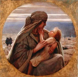 En aften i Nazareth (olie på lærred)