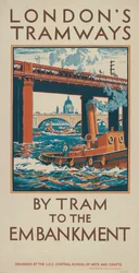 Med sporvogn til dæmningen, 1924