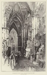 Henry Purcells 200-års jubilæum, gravstedet i Westminster Abbey