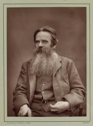 Portræt af maleren William Holman Hunt 1827-1910, ca 1885.