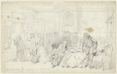 Kunstpåskønnelse i et gammelt hollandsk hus Cabinet de tableaux (titel på objekt)
