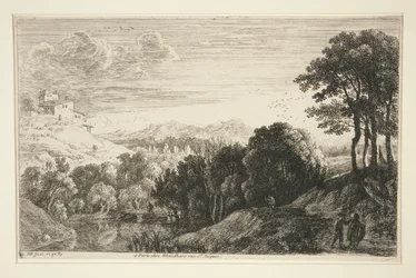 Landskab med solnedgang, fra serien Hill Landscapes