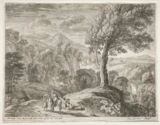 Det store træ og kaskaden, ca. 1652-1654.