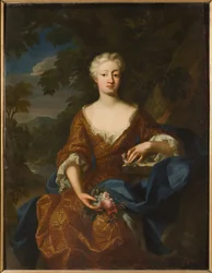 Louise Dorothee de Brandebourg, reine de Suede - Portræt af prinsesse Luise Dorothea af Preussen (1680-1705), af Quiter, Hermann Hendrik, den yngre (aktiv 1700-1731). Olie på lærred