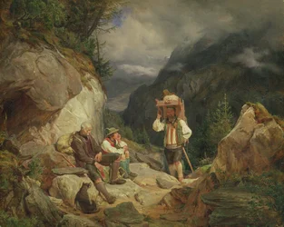 Hvil på bjerget, 1848