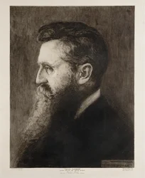 Theodor Herzl, grundlægger af staten Israel ... (kobberstik)