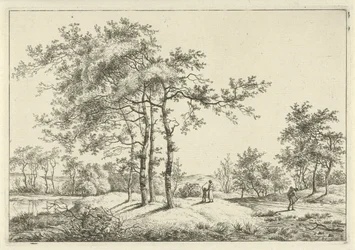 Landskab med mor og barn