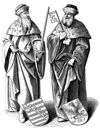 Hertugen af Sachsen og markisen af Brandenburg, c1500-tallet 1849