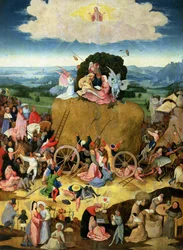 The Haywain: centralt panel af triptykonen, ca. 1500